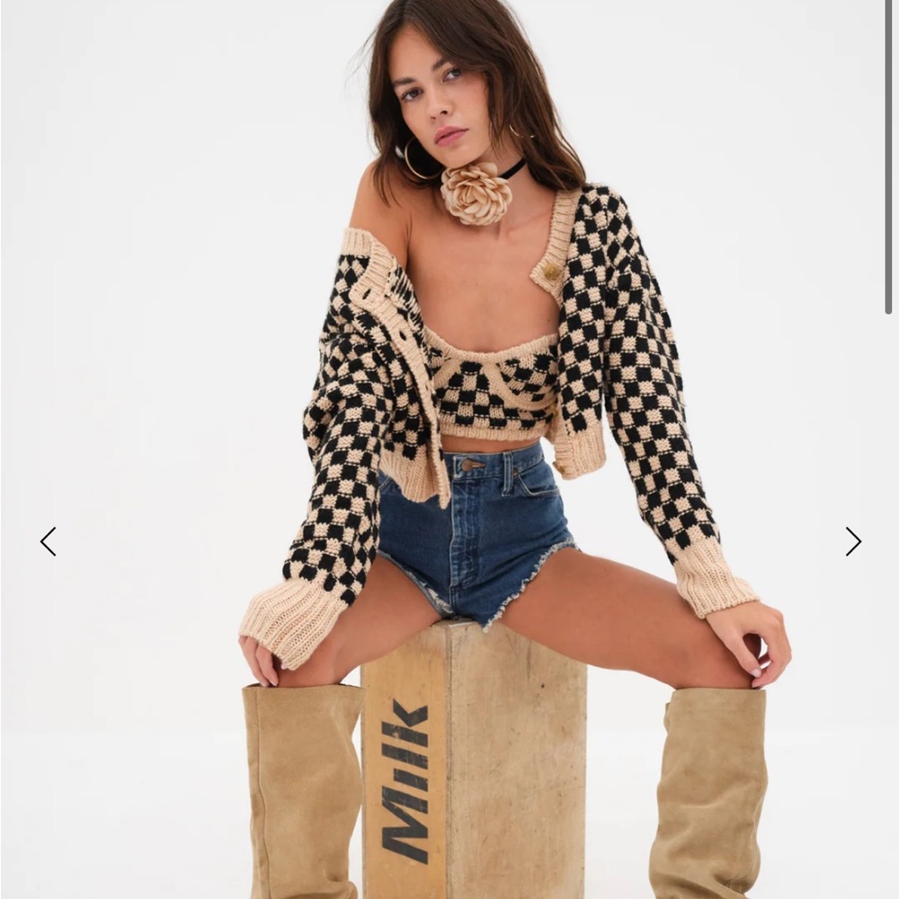 Lena cardigan and matching bustier